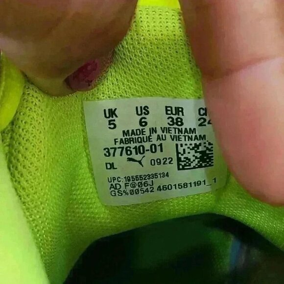 Puma Men's LaMelo Ball Nickelodeon Slime Green Sneakers, size 6 - Picture 7 of 8